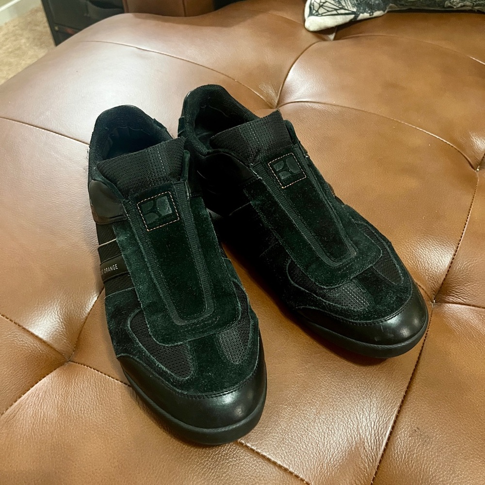 Boss Orange brand Men's Black Designer Sneakers Slip-on